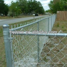 Chain Link Fence Fabric With Post